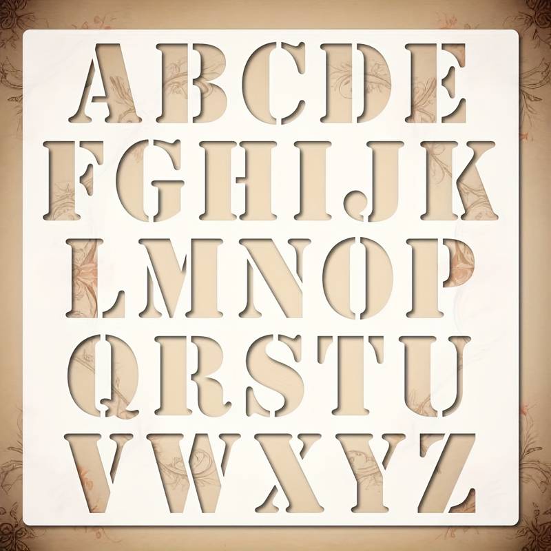 Alphabet Letter Stencil Reusable Plastic Letter Templates - Temu